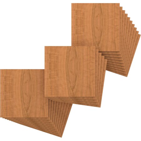 11 3/4W X 11 3/4H X 3/8T Wood Hobby Boards, Cherry, 25PK